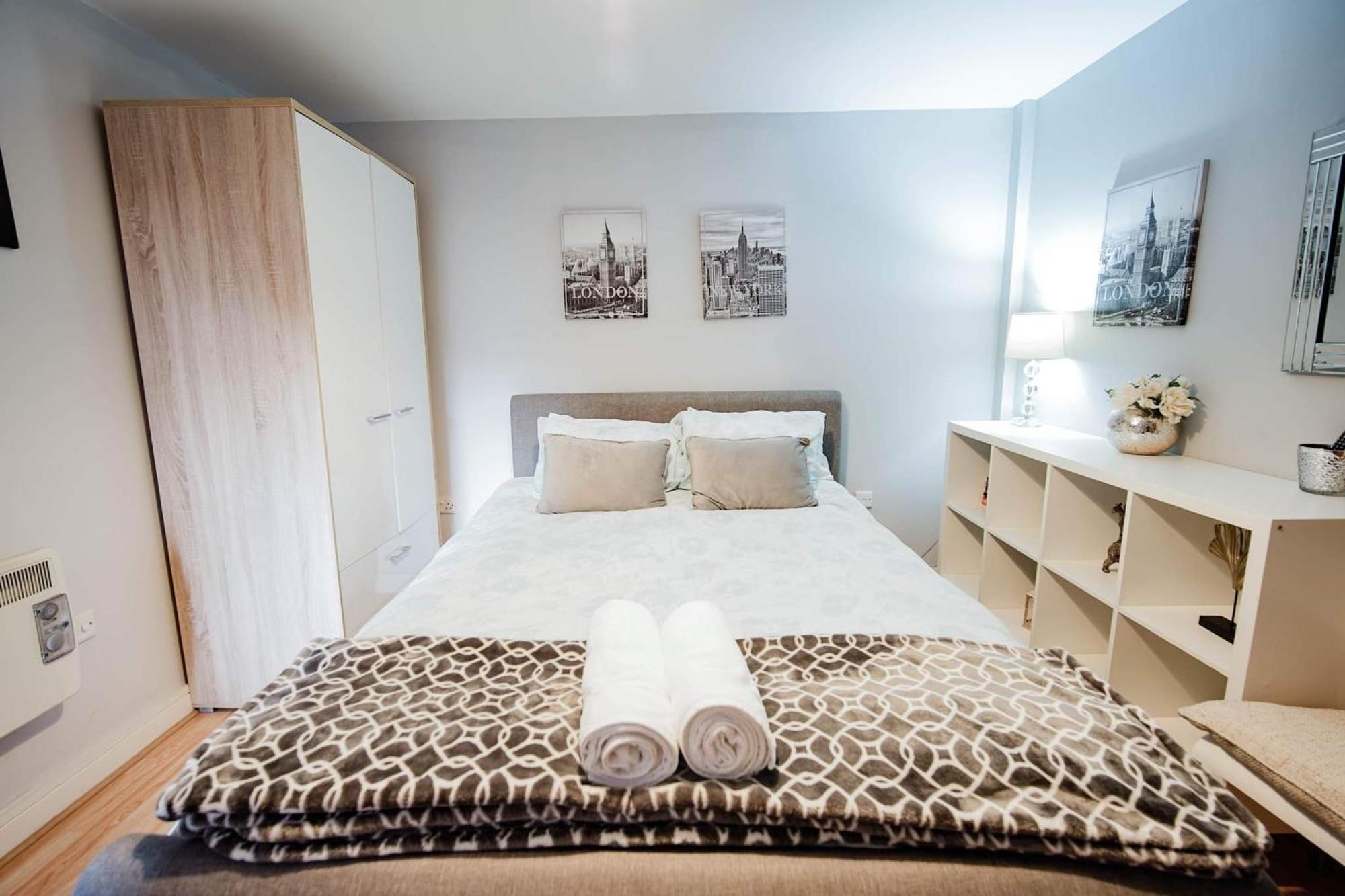 Modern Central Penthouse - 1 Secureparking Liverpool Værelse billede